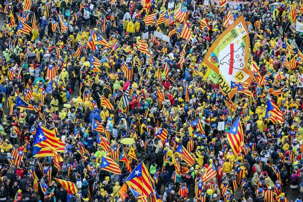 Manifestació independentista a Brussel·les