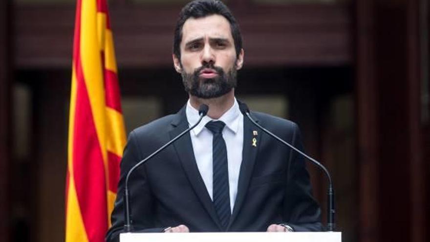 El president del Parlament, Roger Torrent, en un acte divendres.