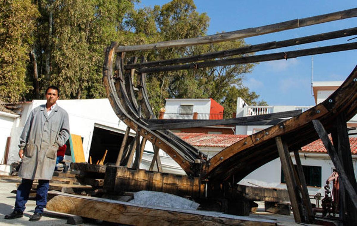 Alfonso Sánchez-Guitard, en Astilleros Nereo en mayo.