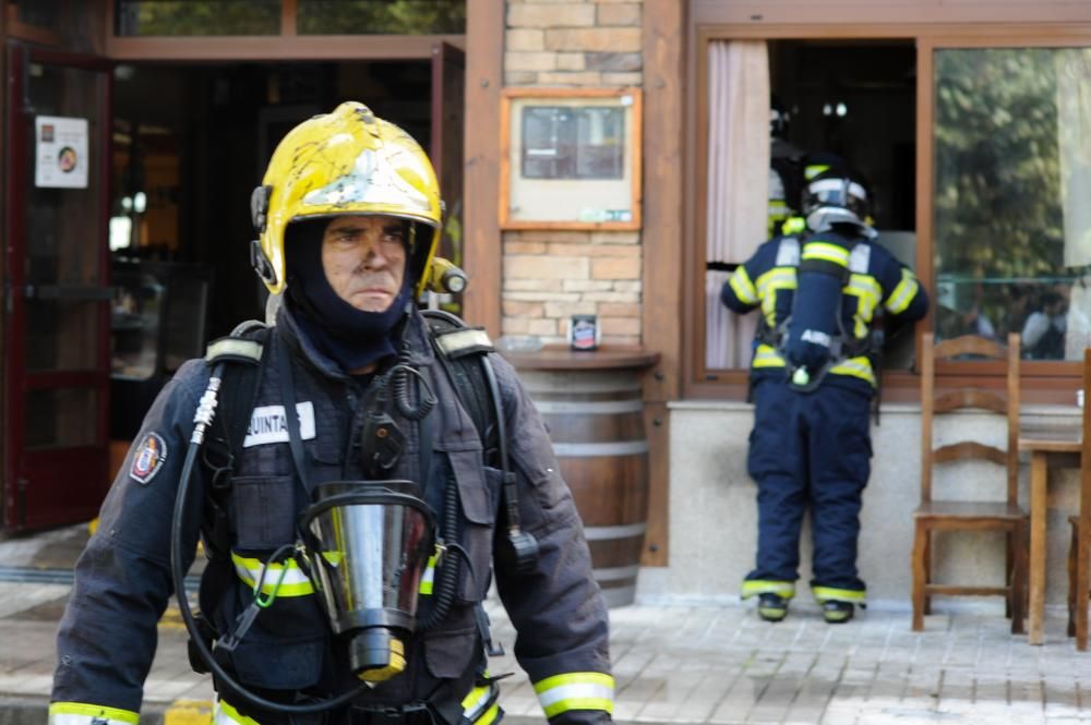 incendio en un restaurante de Arousa