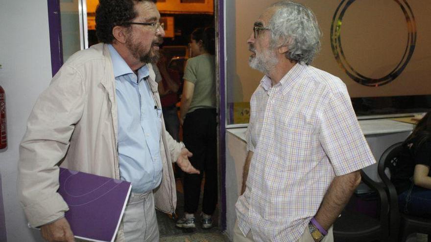 Braulio Llamero con Javier Iglesias.