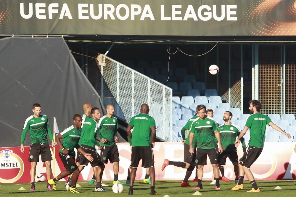 Así fue el entrenamiento del Panathinaikos en Vigo