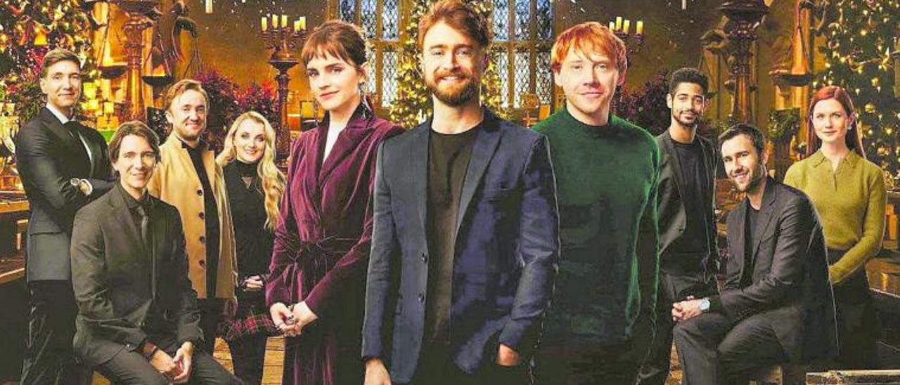 Los protagonistas de la saga ‘Harry Potter’, en el especial de HBO Max. | HBO MAX