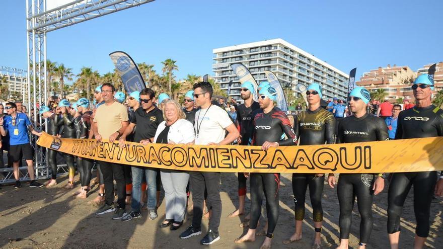 Gonzalo Fuentes y Judith Corachán, en el podio de la Mediterranean Epic Triathlon