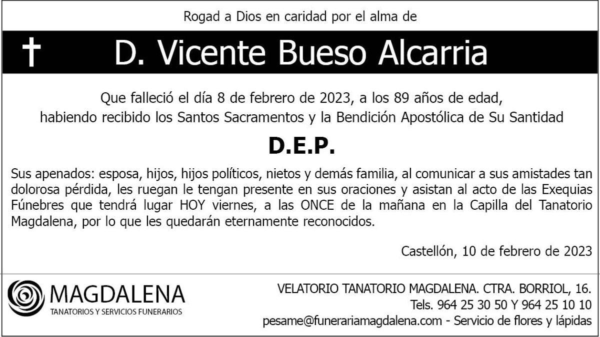 D. Vicente Bueso Alcarria