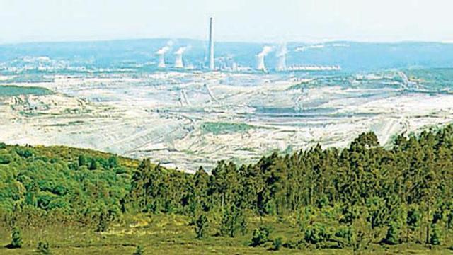 El yacimiento de lignito de As Pontes que dejó de explotarse en 2007.  // FDV