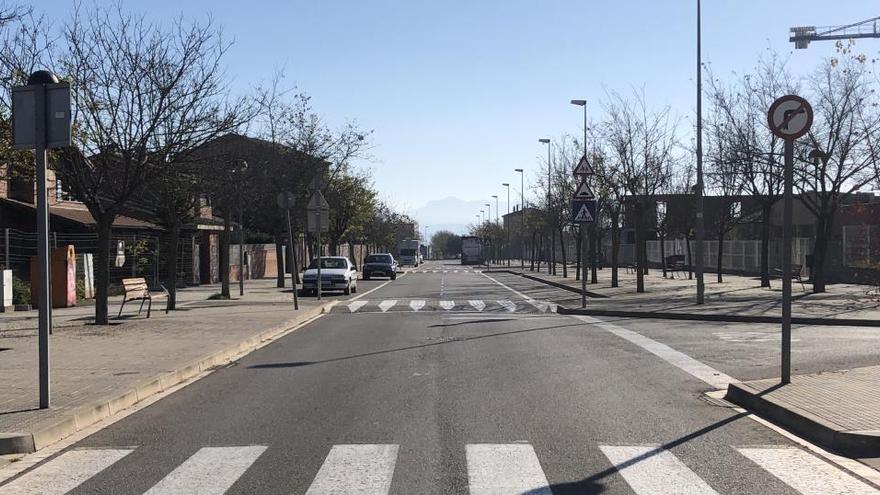 Zona de la Ronda de Sant Pere on es vol reestructurar la mobilitat