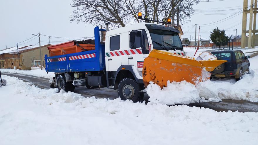 Borrasca Filomena en Zamora: Reabiertas la carreteras entre Guarrate y El Pego y de Corrales a Casaseca