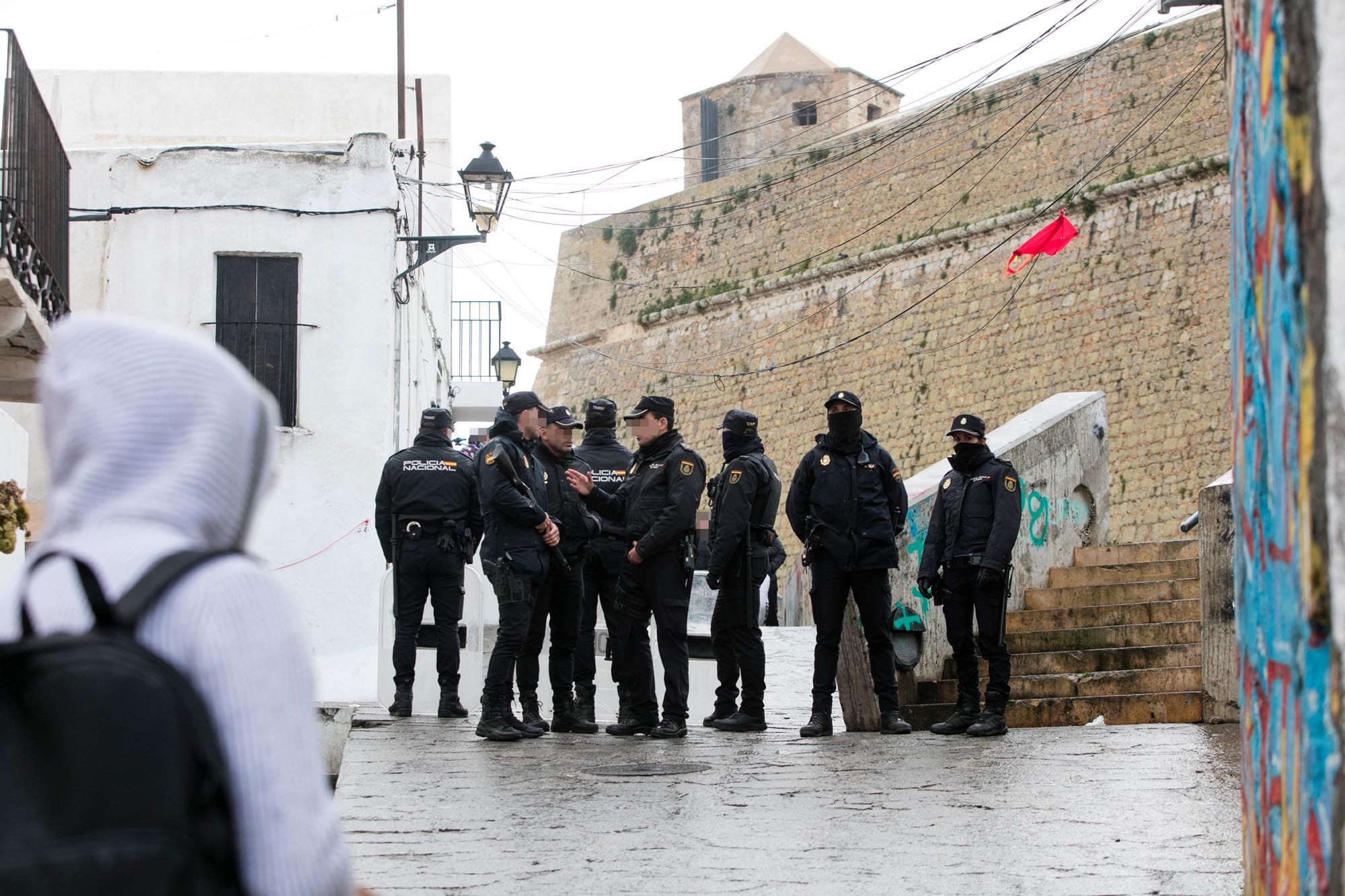 Operación antidroga en el barrio de sa Penya en Ibiza