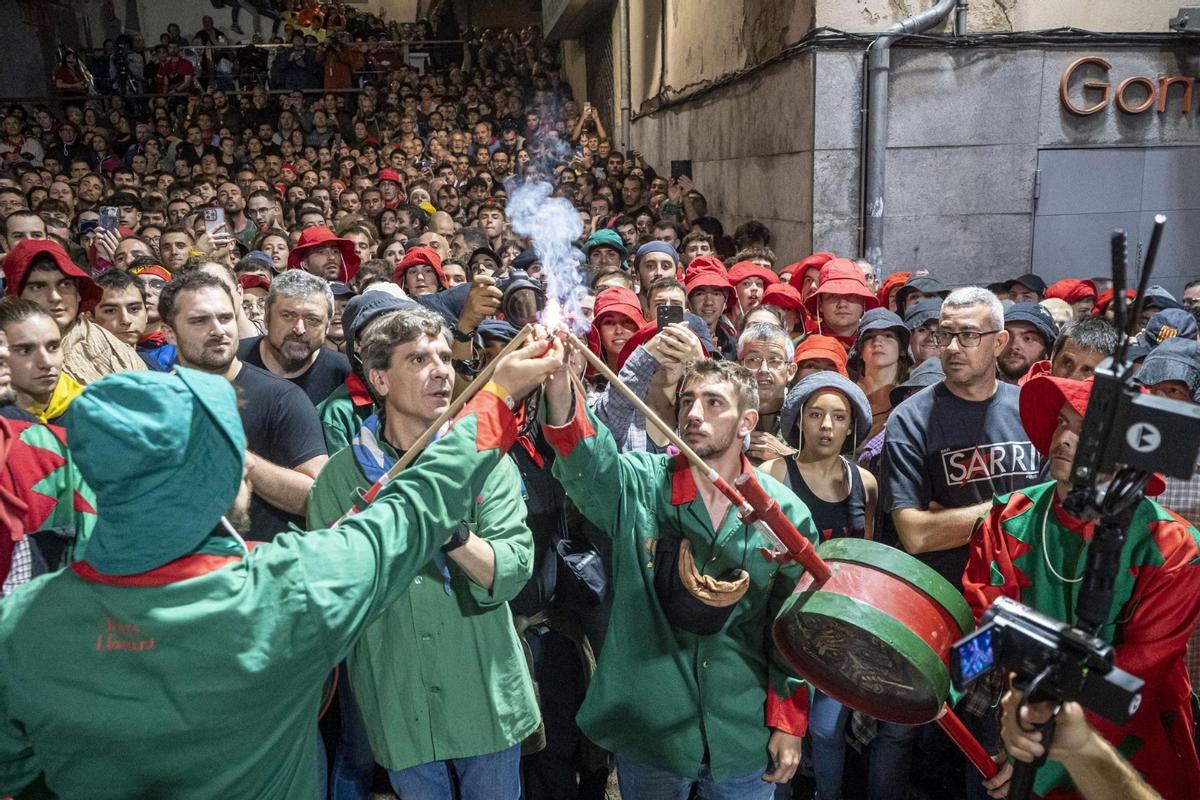 La Patum, este jueves, en Berga.