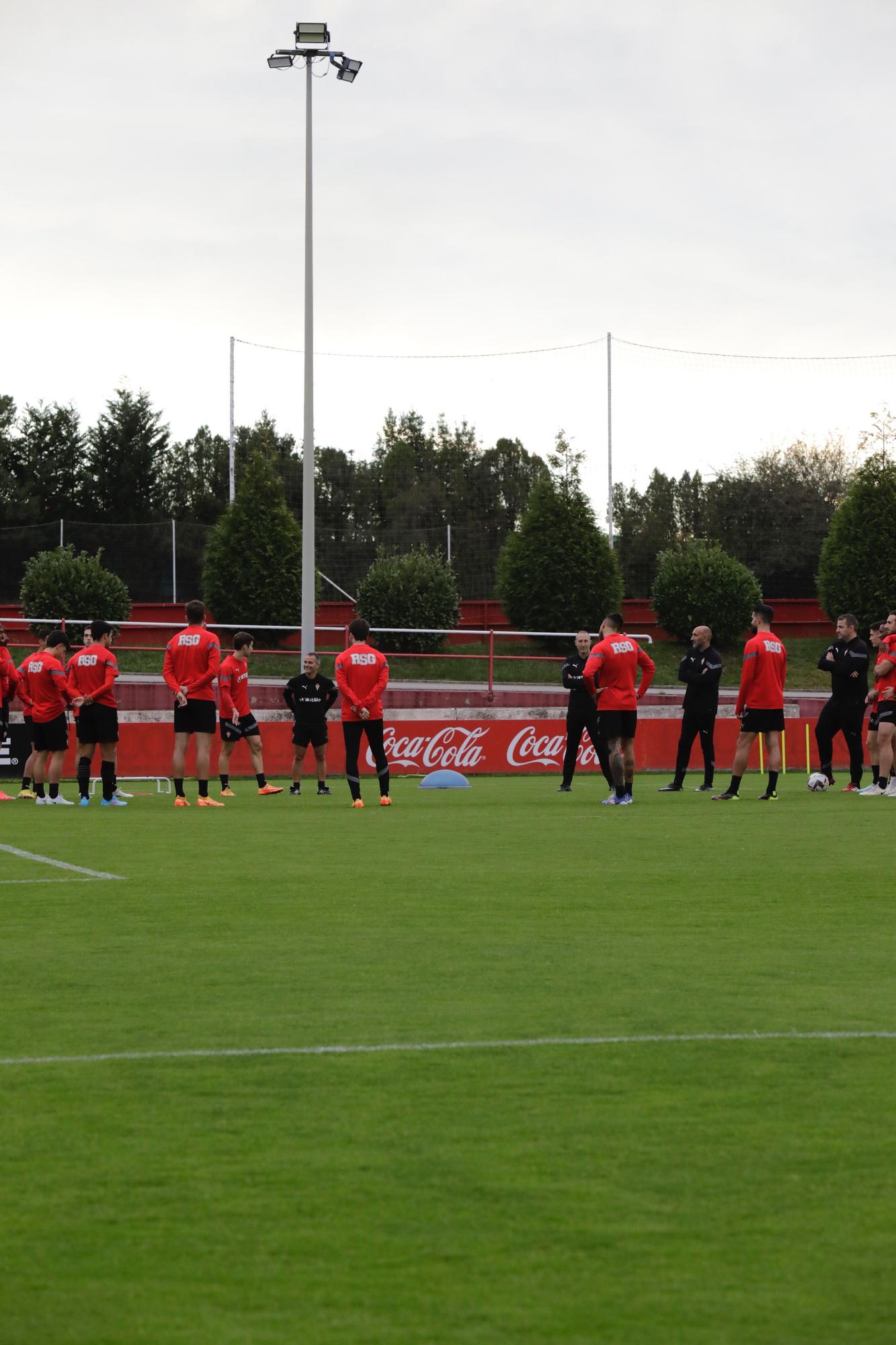 En imágenes: Entrenamiento del Sporting en Mareo