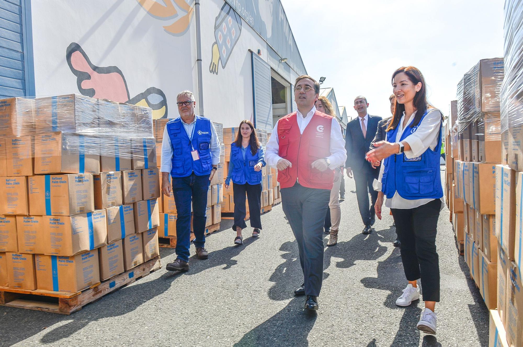 Visita de José Manuel Albares a la sede del Programa Mundial de Alimentos