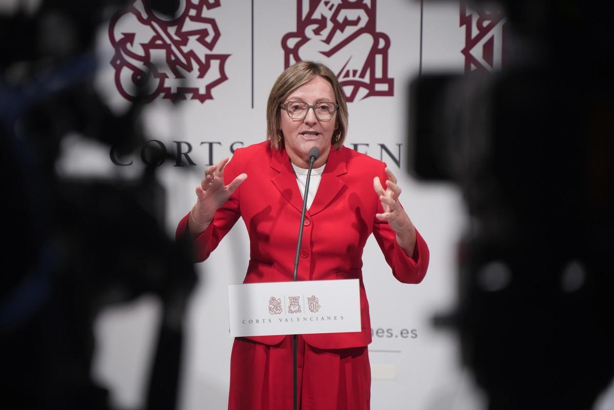 Maria José Salvador, síndica adjunta del PSPV en las Corts, en una imagen de archivo.