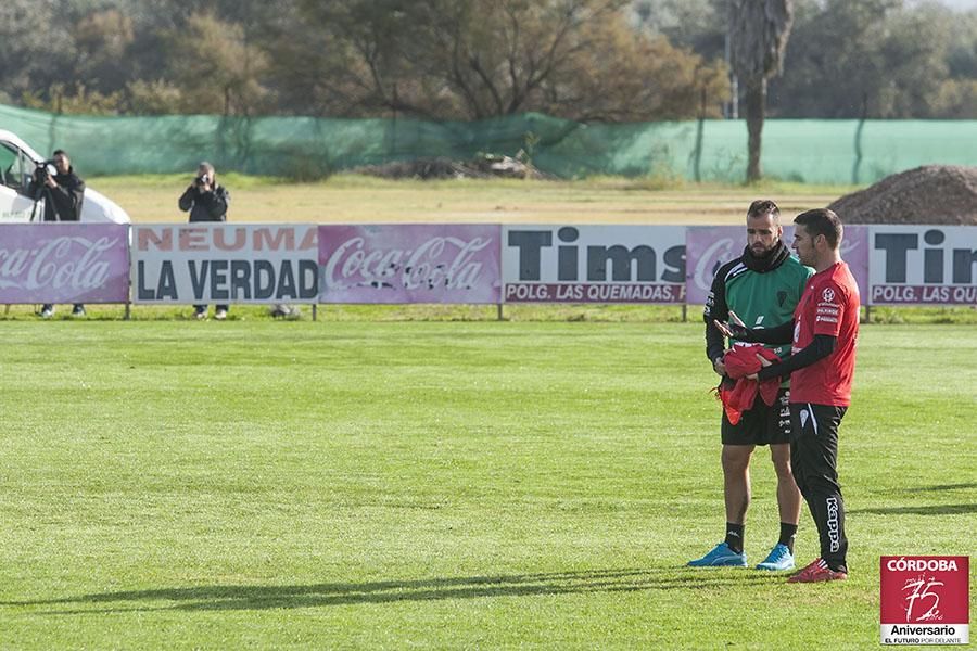 Primer entrenamiento de Luis Carrión.