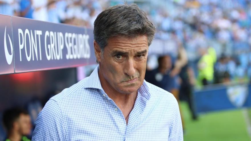 Míchel sufrió mucho en La Rosaleda