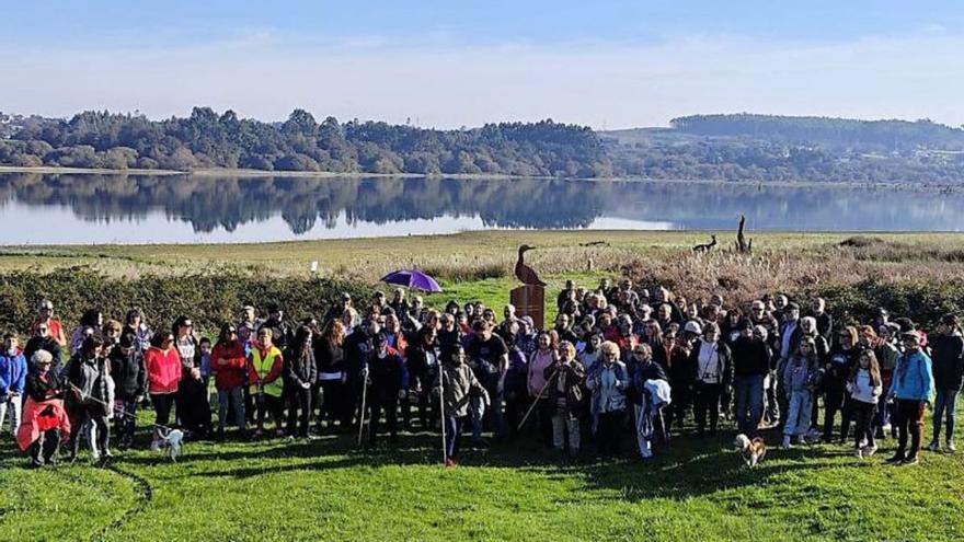 Marcha contra la violencia sobre la mujer en Abegondo