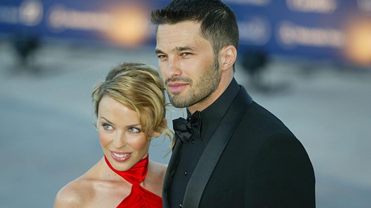 Kylie Minogue y Olivier Martinez en Mónaco en 2003