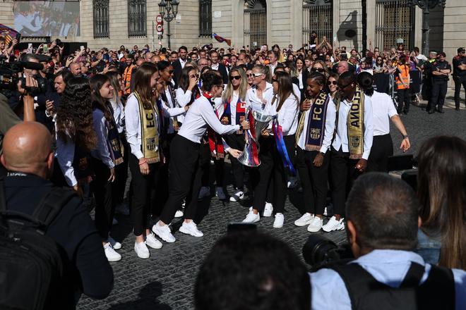 Las imágenes de la celebración de la segunda Champions del Barça en Barcelona