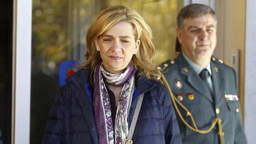 Doña Cristina acudió a ver al Rey tras su última operación.