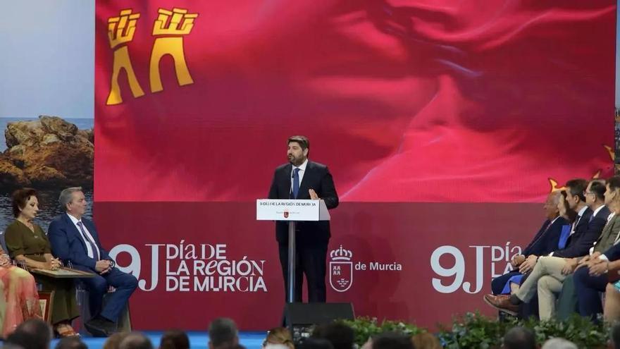 El presidente de la Región de Murcia, Fernando López Miras d