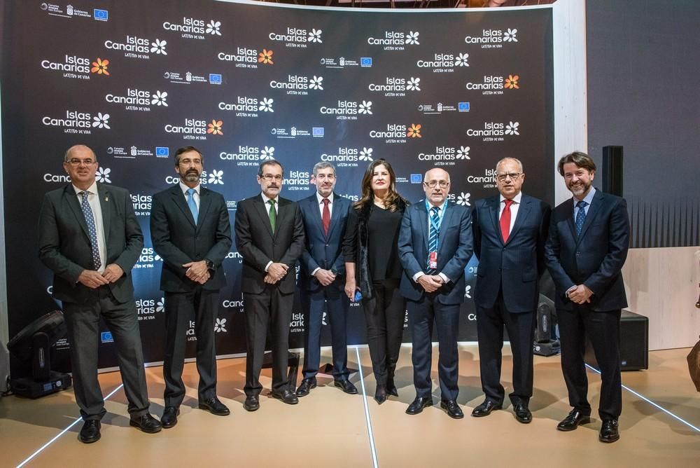 Inauguración del Pabellón de Canarias en la Feria Internacional de Turismo FITUR 2019.