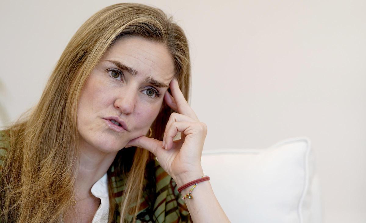 Sara Aagesen, durante la entrevista.