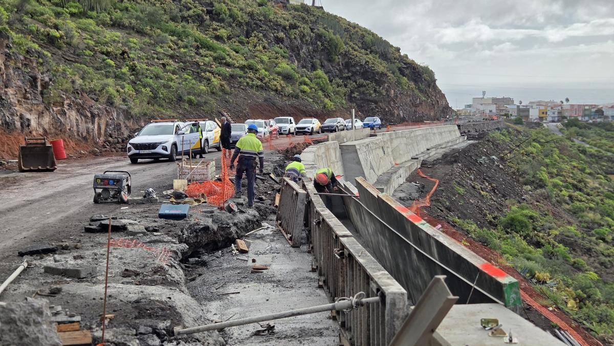 Obras del segundo tramo de la GC-41 entre Telde y Valsequillo.