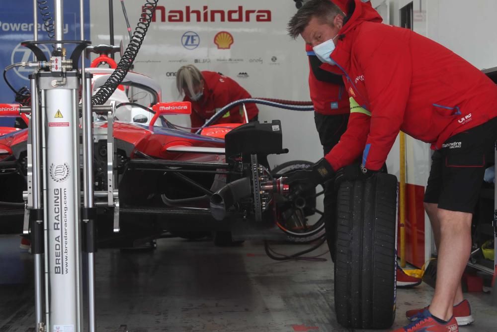 Boxes de la Formula E en Cheste