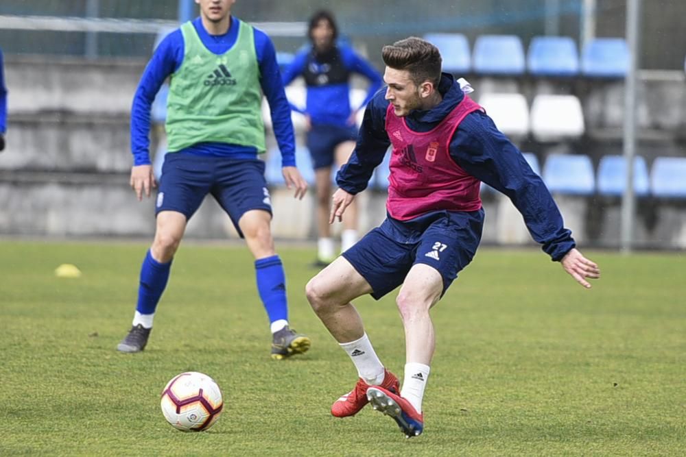 Entrenamiento del Oviedo en El Requexón