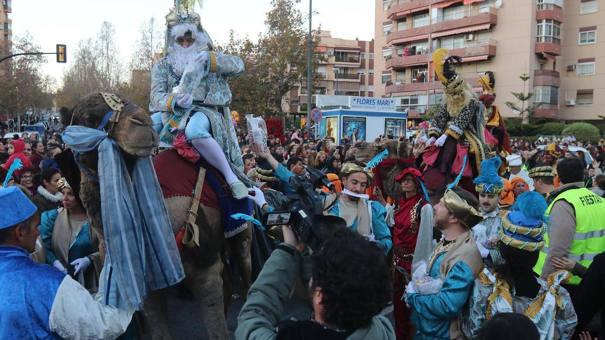 Cabalgata de la Cruz de Humilladero en 2018.