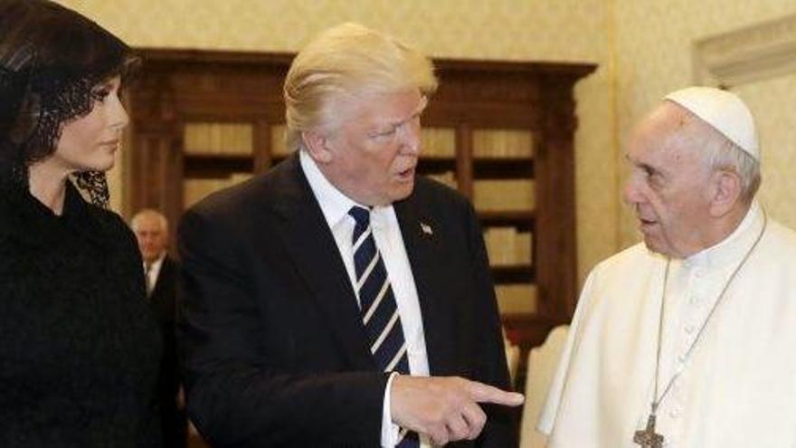 Trump i Melania amb el Sant Pare al Vaticà