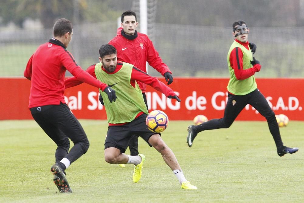 Entrenamiento del Sporting de Gijón