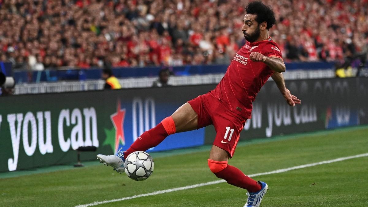 Mohamed Salah, durante la final de la Champions contra el Real Madrid