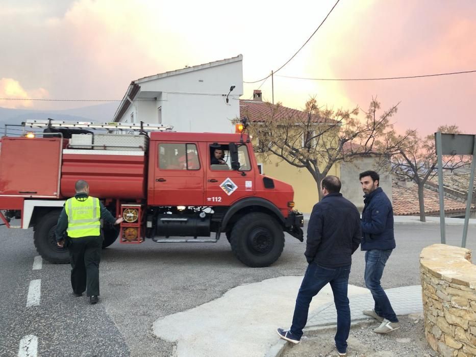 Incendio forestal en Culla