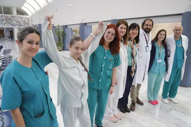 Manuela González recibe el alta del Reina Sofía tras su segundo trasplante