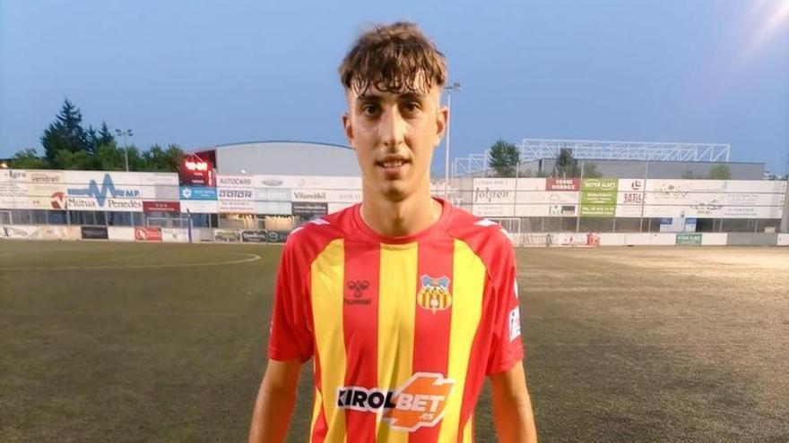 Abel Cortina con el FC Vilafranca