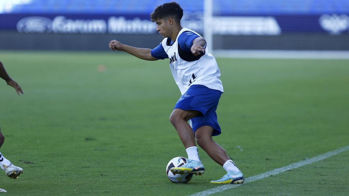 Haitam, durante un entrenamiento.