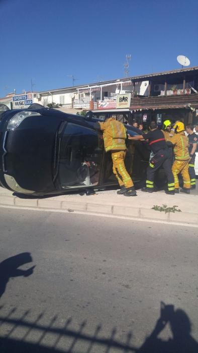 Accidente en la avenida Miguel de Unamuno de Torre