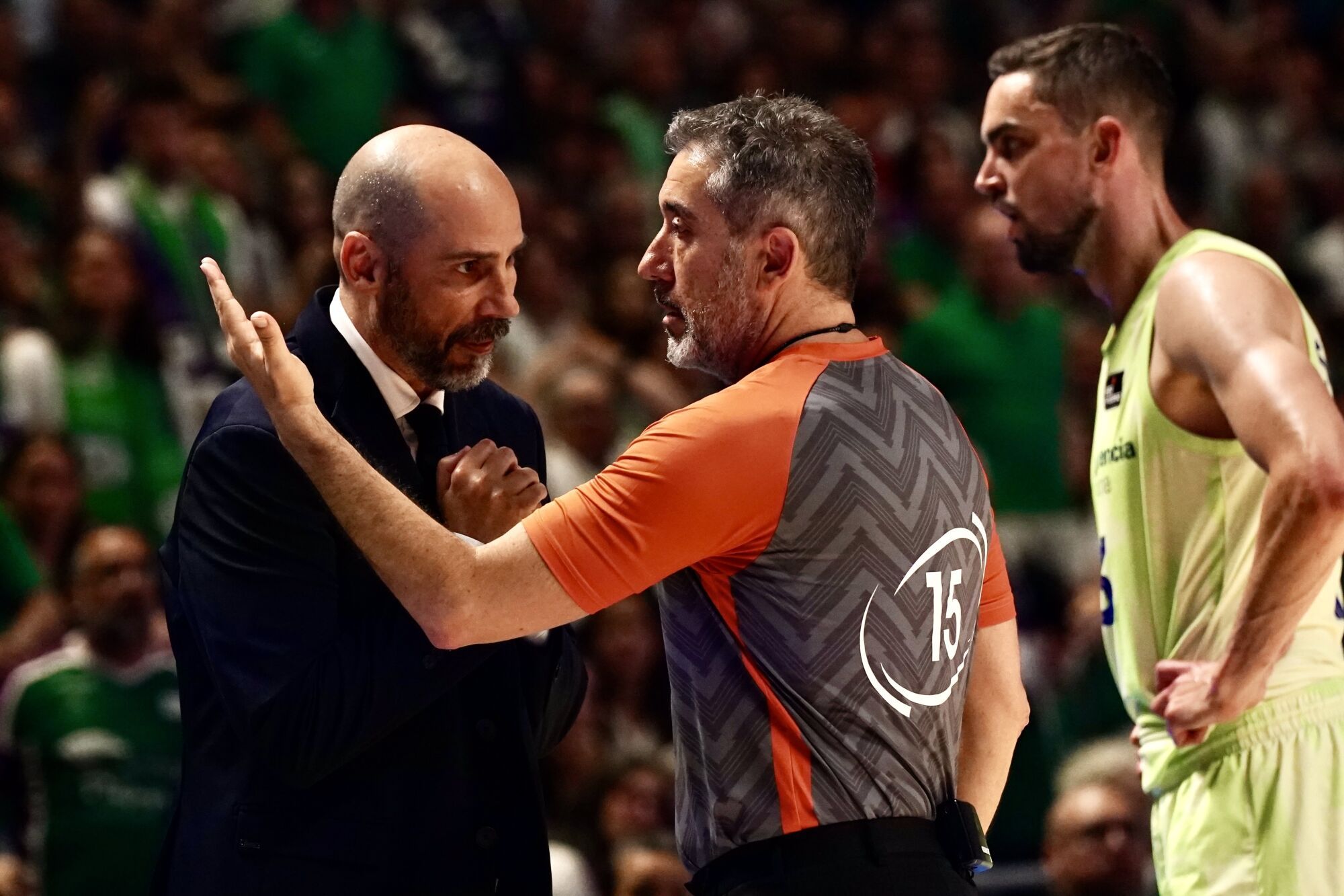 Cuartos de final de la Liga Endesa entre el Unicaja y el Barça