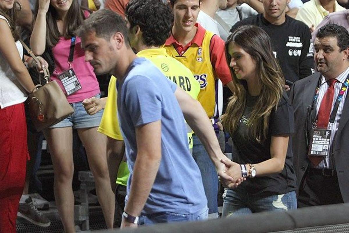 Sara Carbonero, Iker Casillas y Sergio Ramos