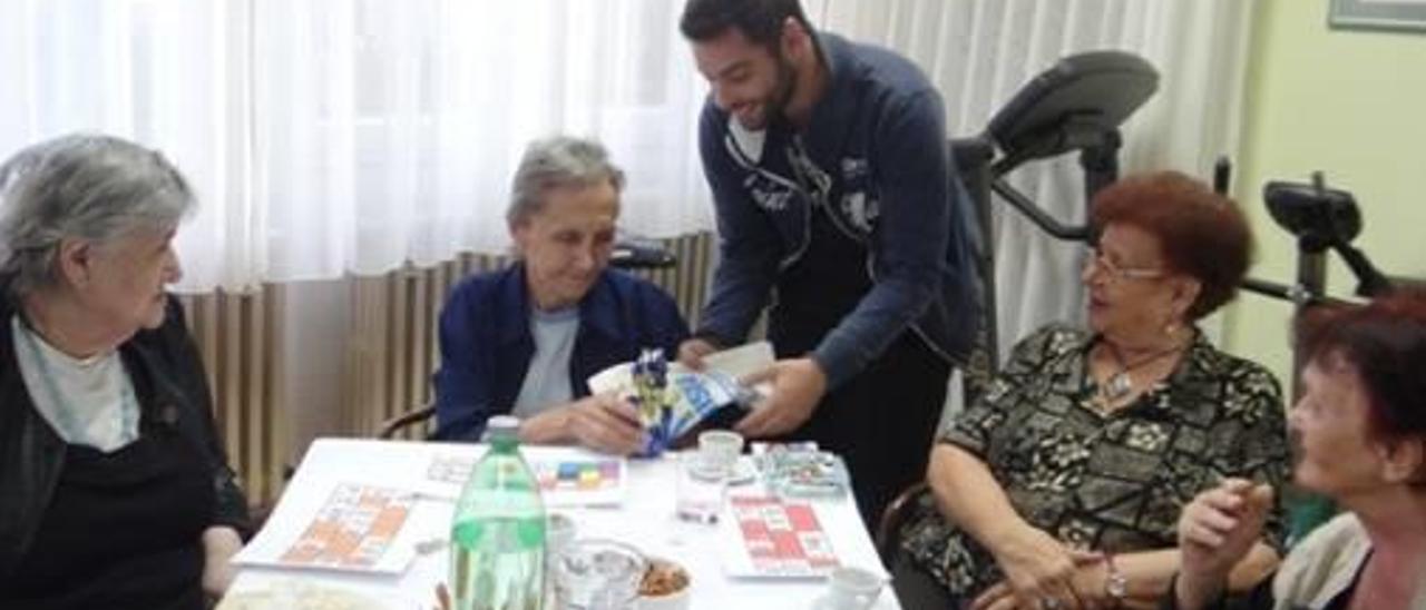 Un voluntario de la UA en el programa Internacional.