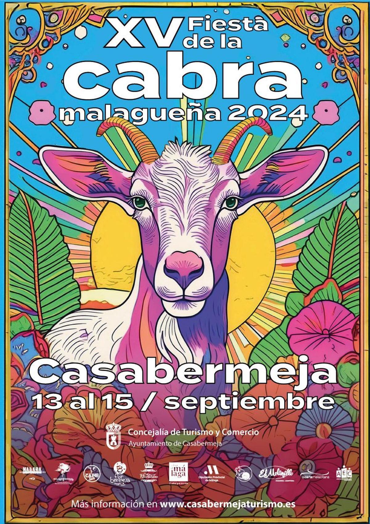 Cartel de la XV Fiesta de la Cabra de Casabermeja
