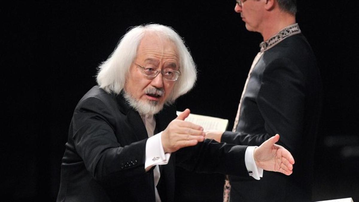 Masaaki Suzuki, durante la interpretación de 'Pasión según san Juan', de Bach.