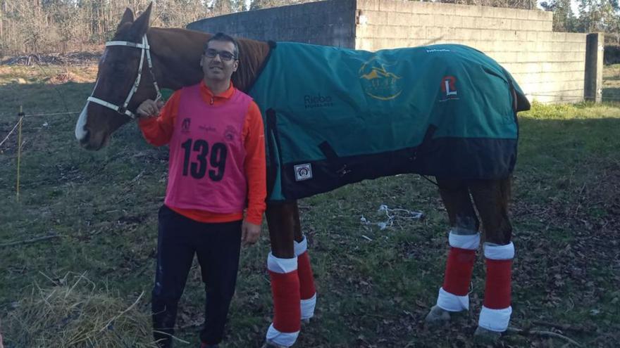 Marcos Puga y su yegua Xarifa suben al podio en su primer raid de 100 kilómetros