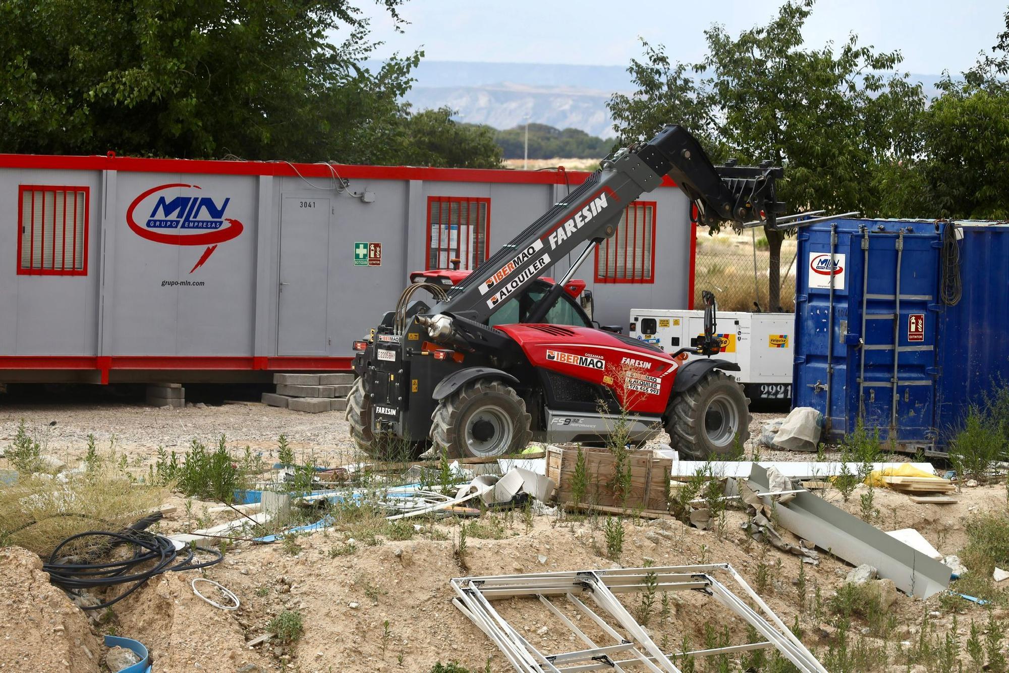 En imágenes | La DGA retoma las obras de Primaria del Ana María Navales