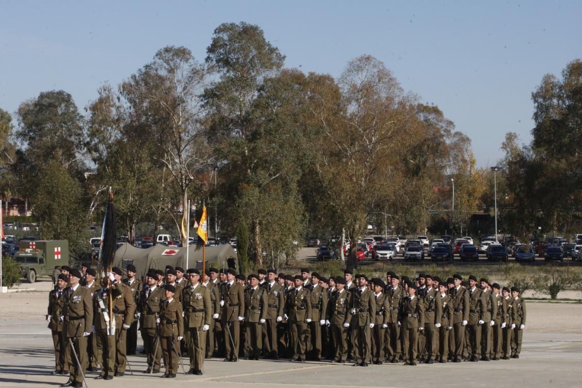 Parada militar en Cerro Muriano con motivo de la Inmaculada, patrona de la Infantería