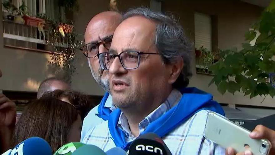 Torra: "Vamos a acusar al Estado de promover una causa contra el independentismo"