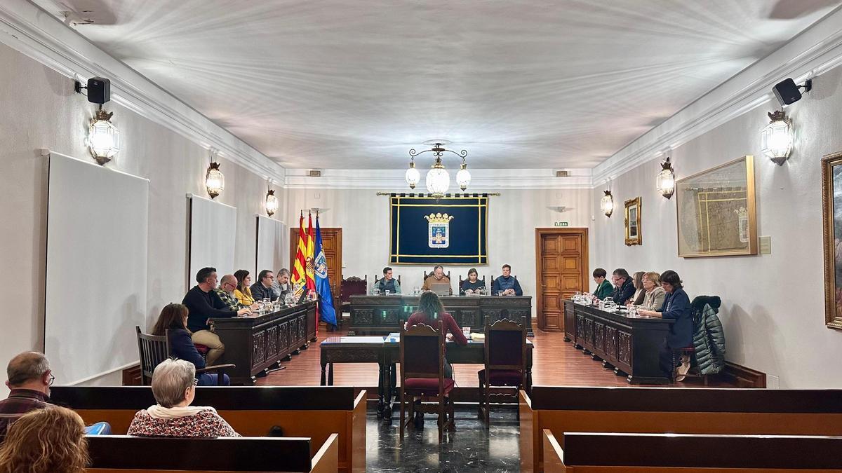 Un momento del pleno del pasado miércoles, en el Ayuntamiento de Tarazona.