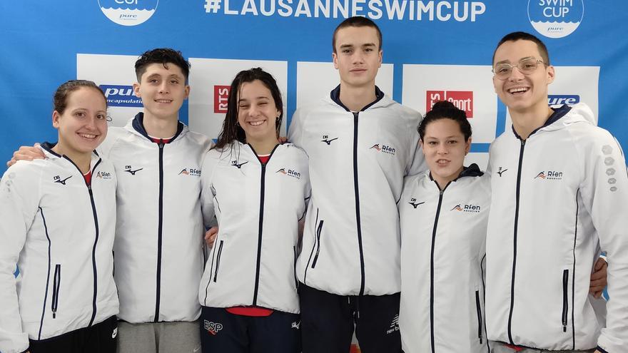 Gran rendimiento de los malagueños en la Laussane Swim Cup