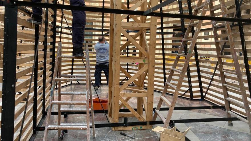 Así avanza el montaje de la &#039;Geperudeta&#039; para la Ofrenda